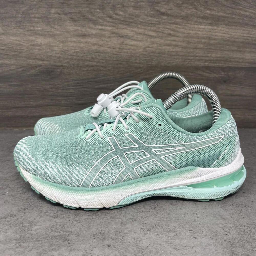 Asics GT 2000 Running Shoes Womens Size 7 Green White Sneakers